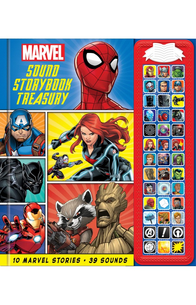 Marvel - Spider-man, Avengers, Black Panther, and More! Sound Storybook Treasury - PI Kids (Play-a-Sound)